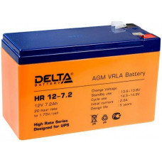 Аккумулятор DELTA HR 12В 7,2 Ач (HR  12-7.2 ) AGM