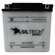 Аккумулятор SILTECH DC 12В 10 Ач, 100 А (12N9-3B), обратная полярность, сухо-заряженный, с электролитом