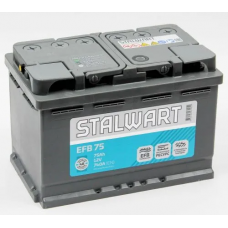 Аккумулятор STALWART  75 Ач, 740 А, EFB, прямая полярность