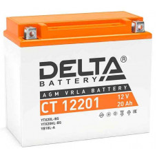 Аккумулятор DELTA СТ 12В, 20 Ач, 270 А (YTX20-LBS)