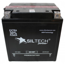Аккумулятор SILTECH DC MF 12В 30 Ач, 320 А (YTX30L-BS) AGM, обратная полярность, сухо-заряженный, с электролитом