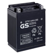 Аккумулятор GS YUASA  12В 12 Ач, 190 А (GTX14AH-BS) AGM, прямая полярность, сухо-заряженный, с электролитом