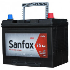 Аккумулятор SANFOX  75 Ач, 650 А, прямая полярность