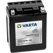 Аккумулятор VARTA Powersport 12В, 12 Ач, 210 А (CTX14AHL-BS), AGM, болтовые клеммы