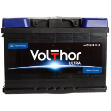 Аккумулятор VOLTHOR Ultra 73 Ач, 630 А, низкий, обратная полярность