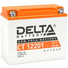 Аккумулятор DELTA CT 12201, 12В 20Ач, AGM, 12В 20Ач, AGM
