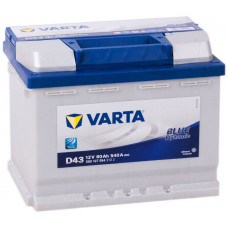 Аккумулятор VARTA Blue Dynamic 60 Ач, 540 А (D43), прямая полярность