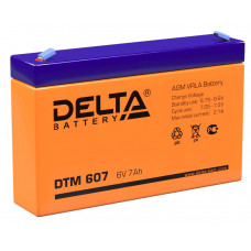Аккумулятор DELTA DTM 607, 6В 7Ач, AGM, 6В 7Ач, AGM