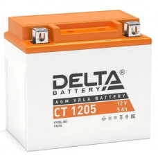 Аккумулятор DELTA  12В, 5 Ач (YTX5L-BS,YTZ7S,YT5L-BS), прямая полярность