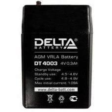 Аккумулятор DELTA DT 4В 0,3 Ач (DT 4003) AGM